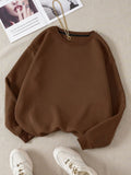 BROWN-PLAIN SWEATSHIRT