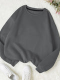 DARK GREY-PLAIN SWEATSHIRT
