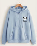 SKY BLUE ZIPPER HOODIE