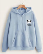 SKY BLUE ZIPPER HOODIE