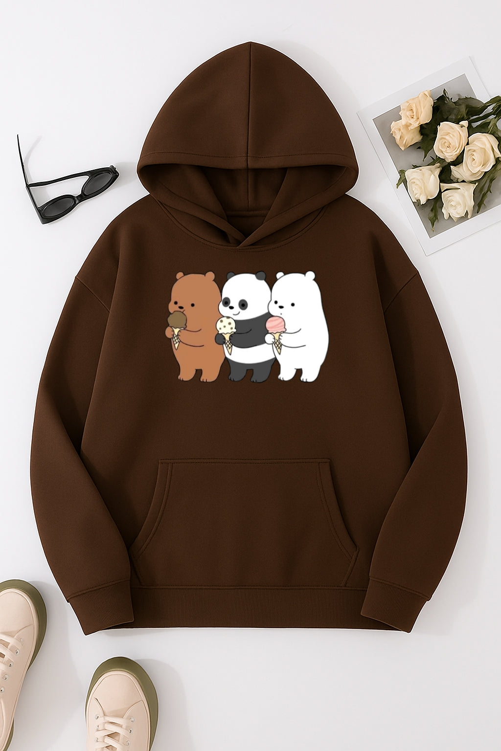 BROWN-CUTE-BEARS-HOODIE
