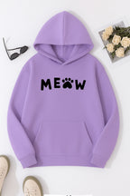 LILAC-MEOW HOODIE