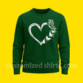 BUTTERFLIES-HEART SWEATSHIRT