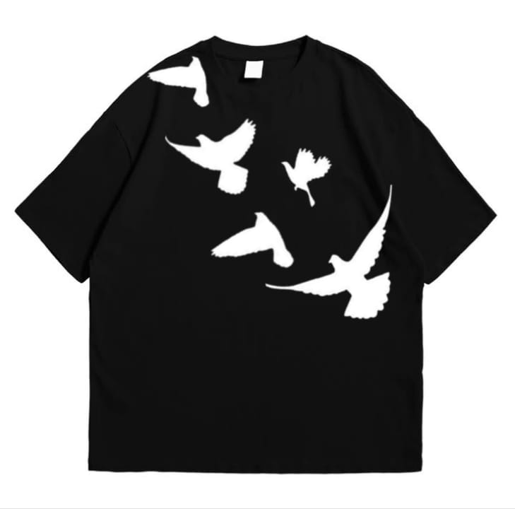 BIRDS OVERSIZE T SHIRT