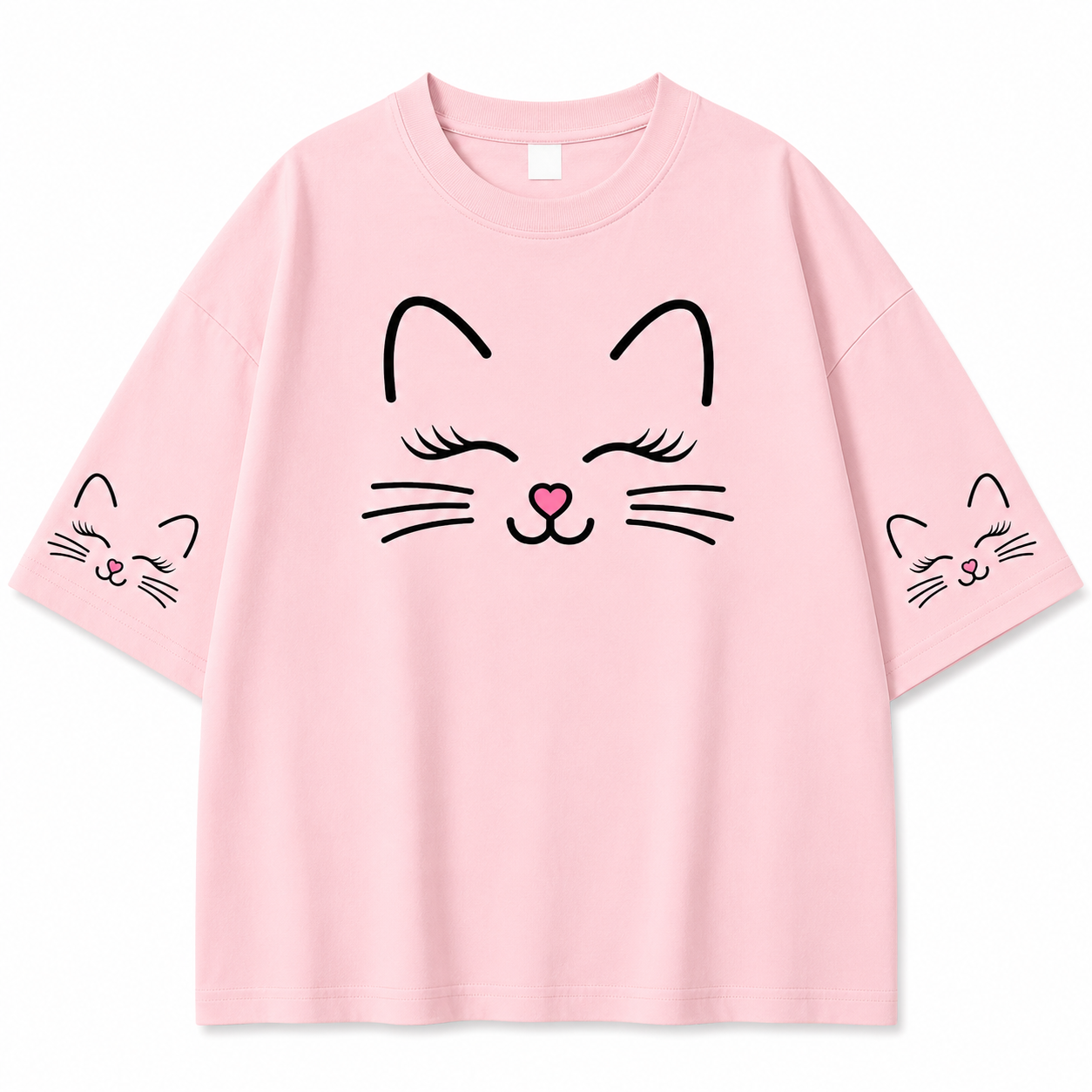 CUTE -PINK - OVERSIZED T-SHIRT