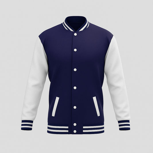 NAVY-BLUE VARSITY JACKET
