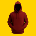 BASIC MAROON PLAIN HOODIE