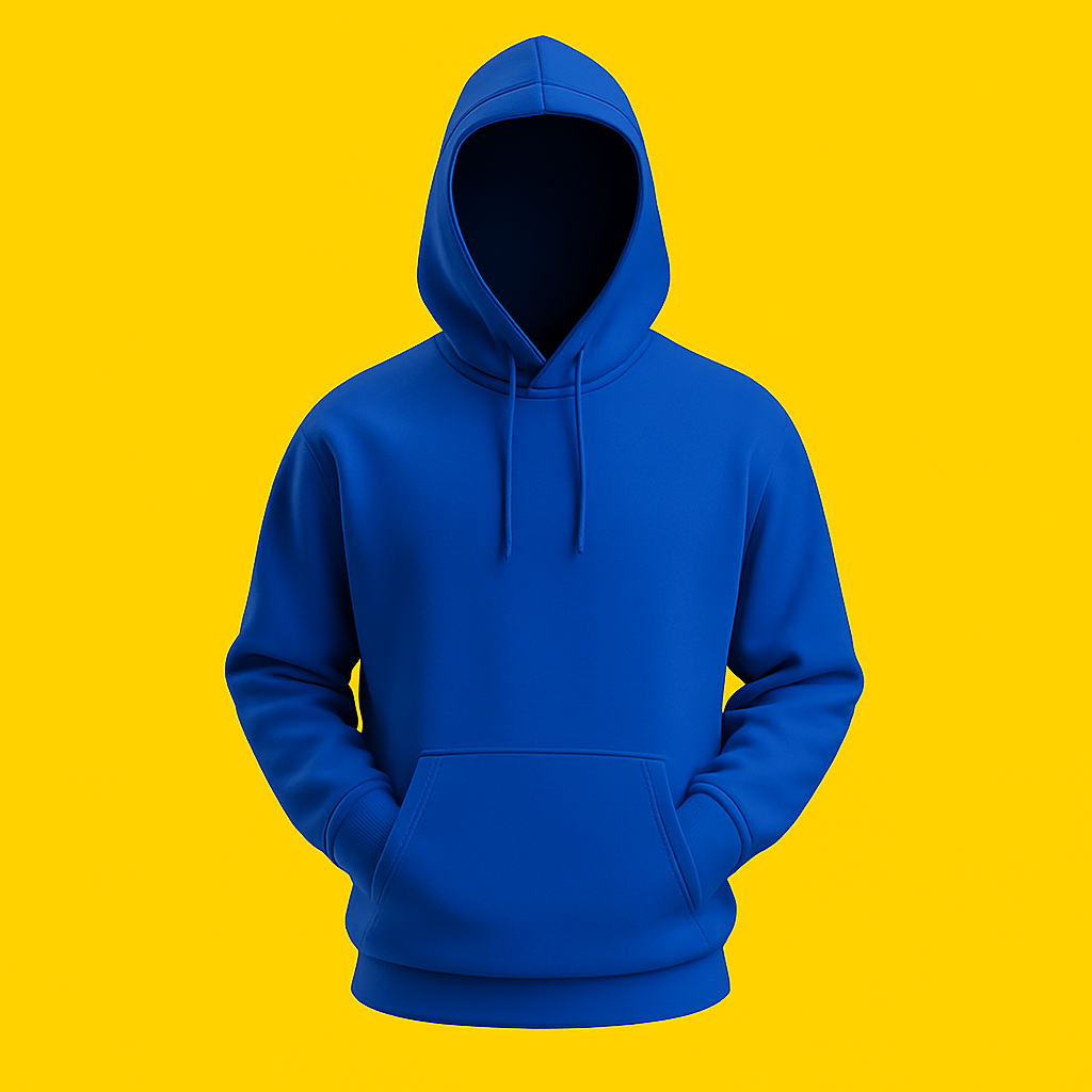BASIC ROYAL-BLUE PLAIN HOODIE