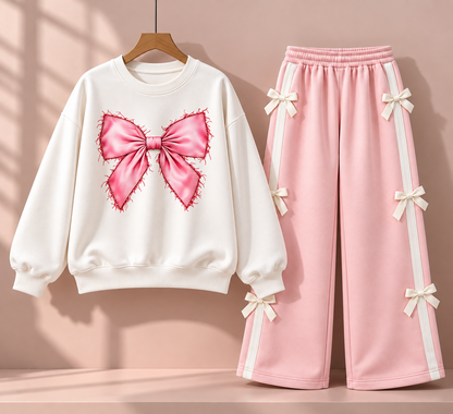 Coquette Bow Fleece Co-Ord Set
