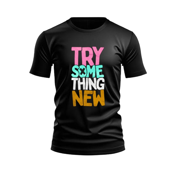 TRY SOMETHING NEW REGULAR FIT T-SHIRT