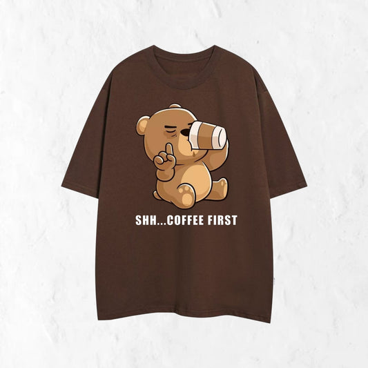 FIRST COFEE-OVERSIZED-TEE