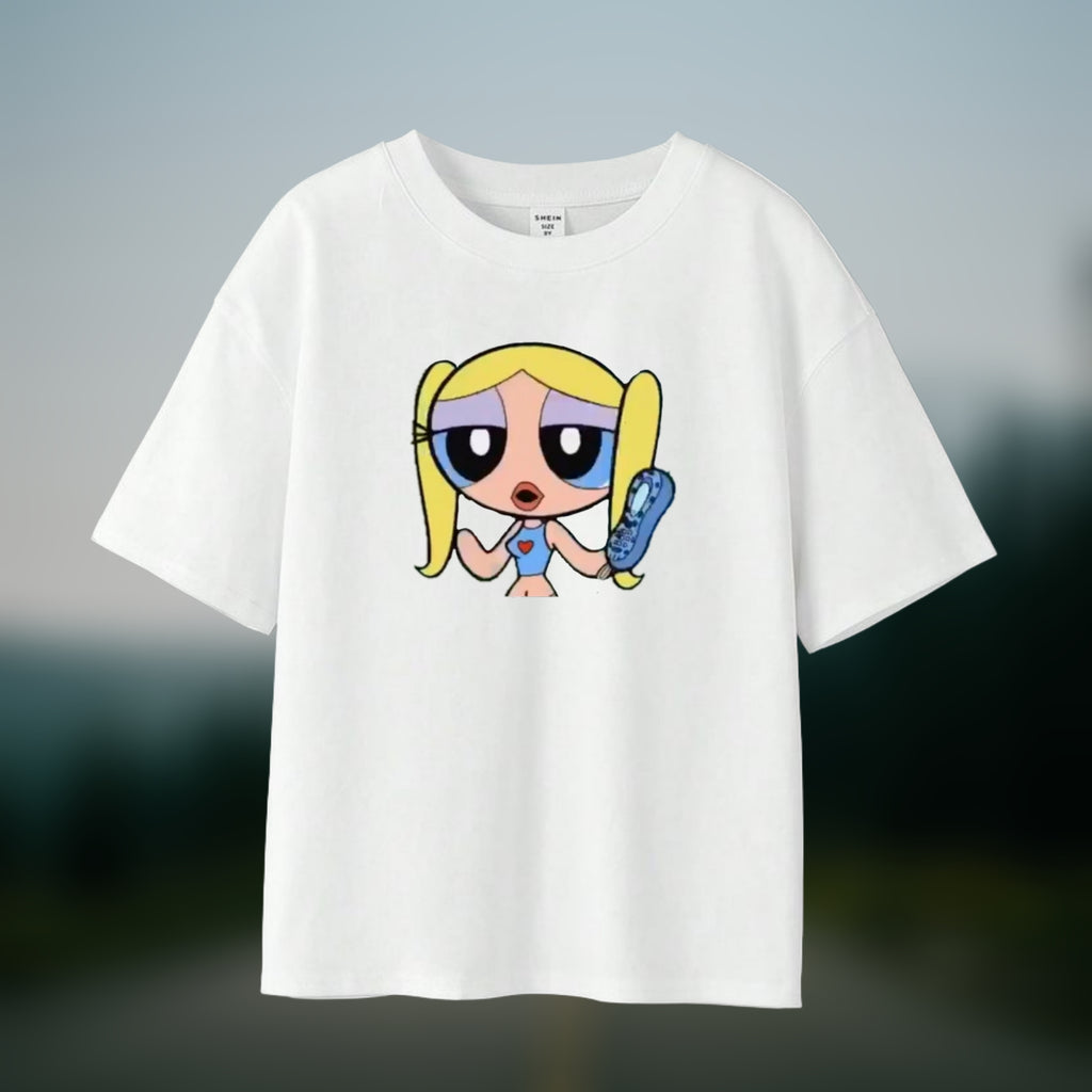 POWER GIRL-OVERSIZED-TEE