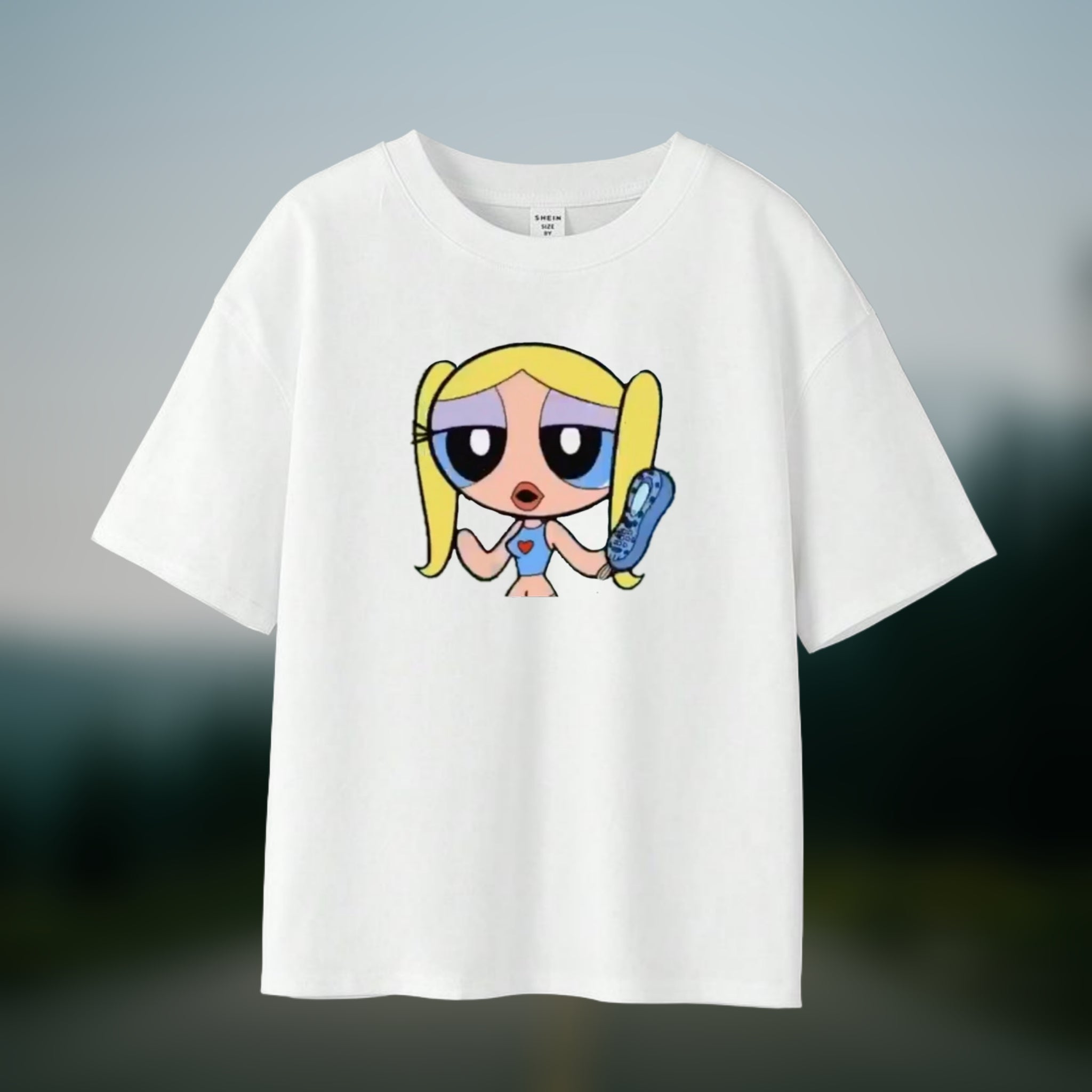 POWER GIRL-OVERSIZED-TEE