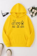 YELLOW-PRINTED HOODIE