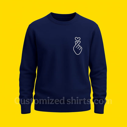 FINGER-HEART SWEATSHIRT